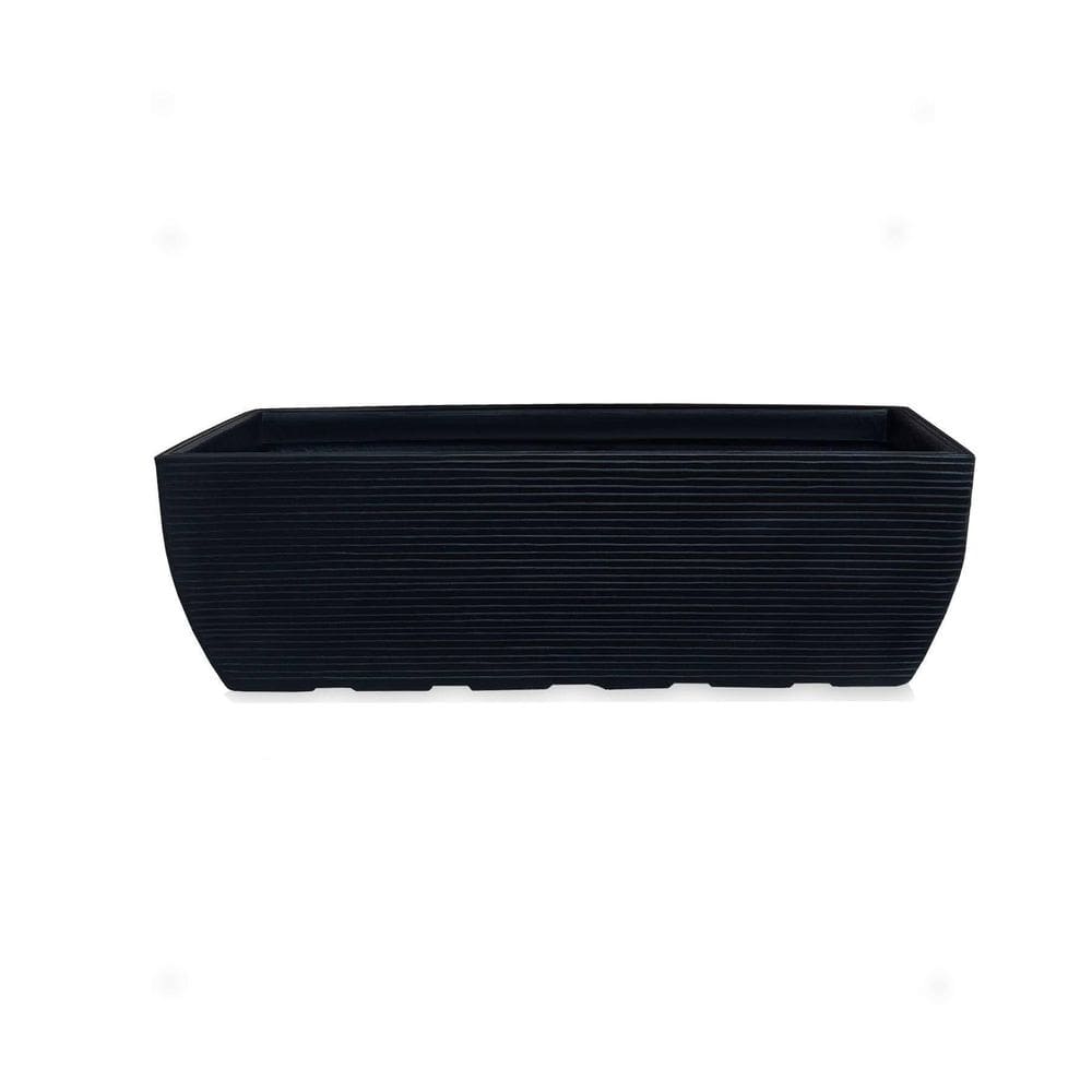 Vaso Jardineira Floreira Decorativo Polietileno 80X30 Preto