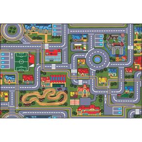 Tapete Infantil Criança Grande Pista Carrinho Hot 150X100Cm