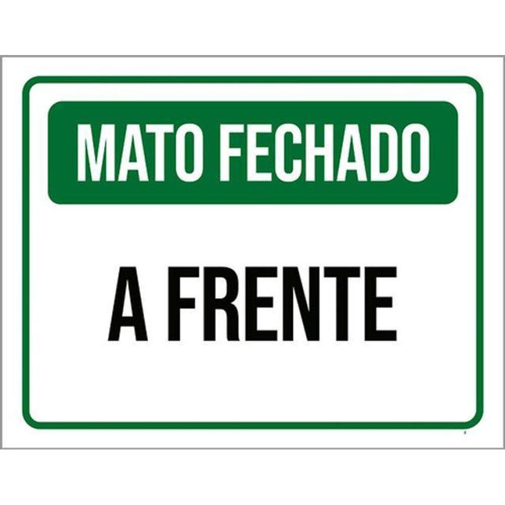 Kit 5 Placas De Mato Fechado A Frente 36X46