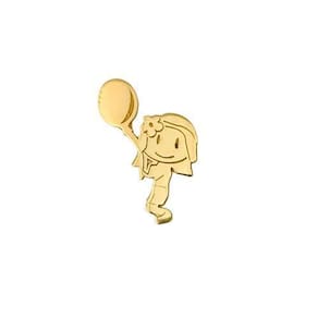 Pingente Menina Balão Em Ouro 18K