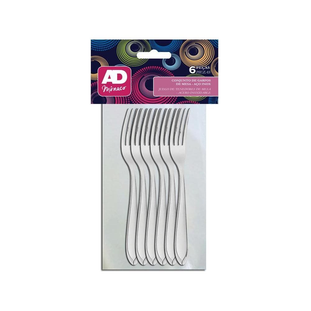 Kit Garfo De Mesa Monaco 6 Peças