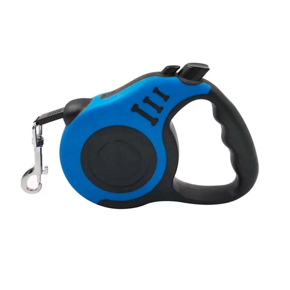 Guia Retrátil Para Coleira Passeio Cachorro 5 Metros