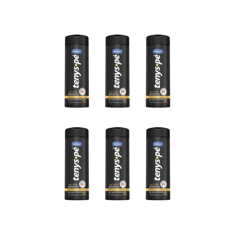 Talco Pes Tenys Pe Baruel Po 100G Sport Edition-Kit C/6Un