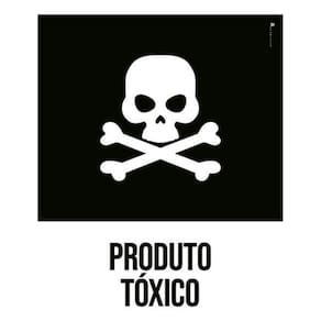 Kit 5 Placas Desenho - Produto Tóxico
