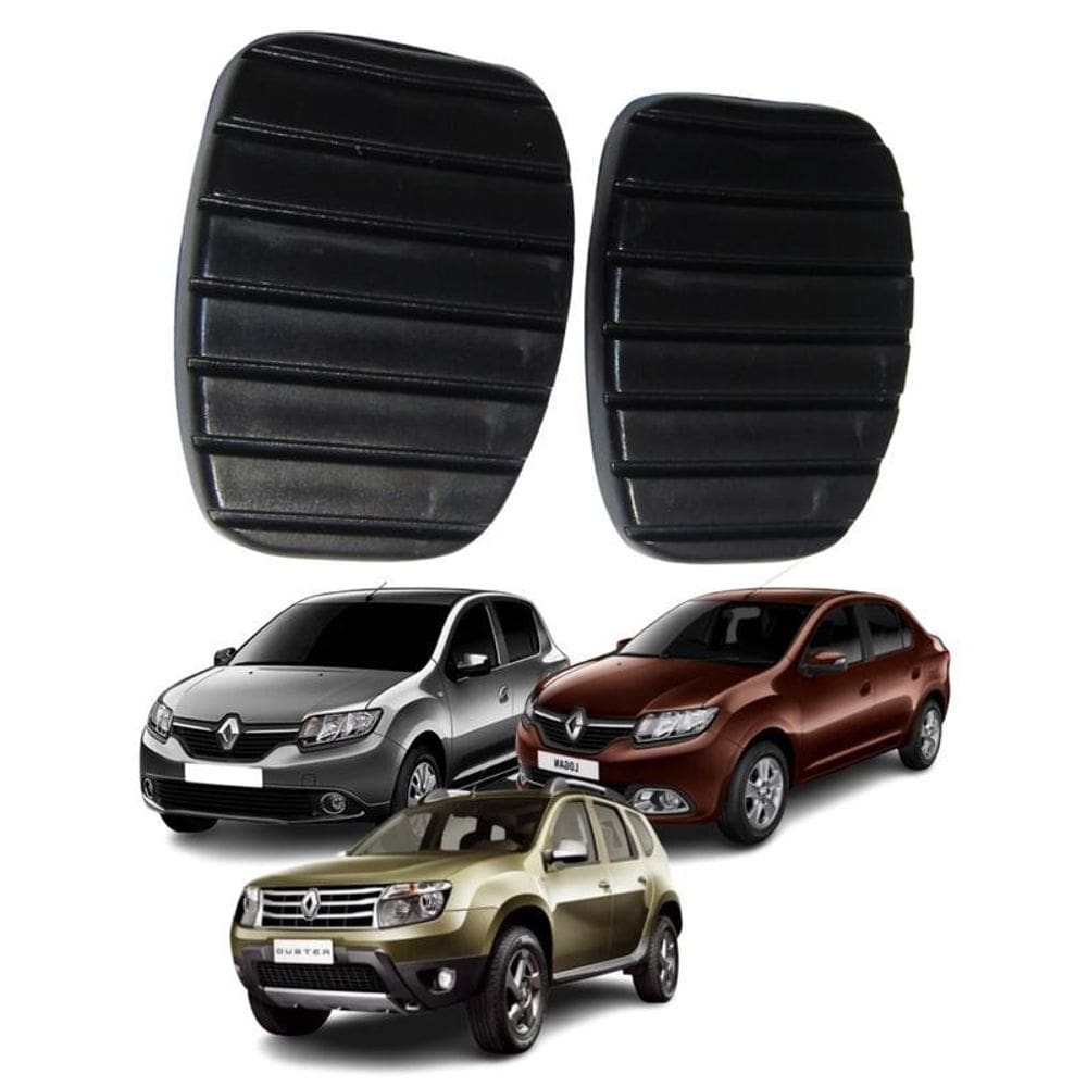 Kit Capa Pedal Embreagem E Freio Duster Logan Sandero 14/