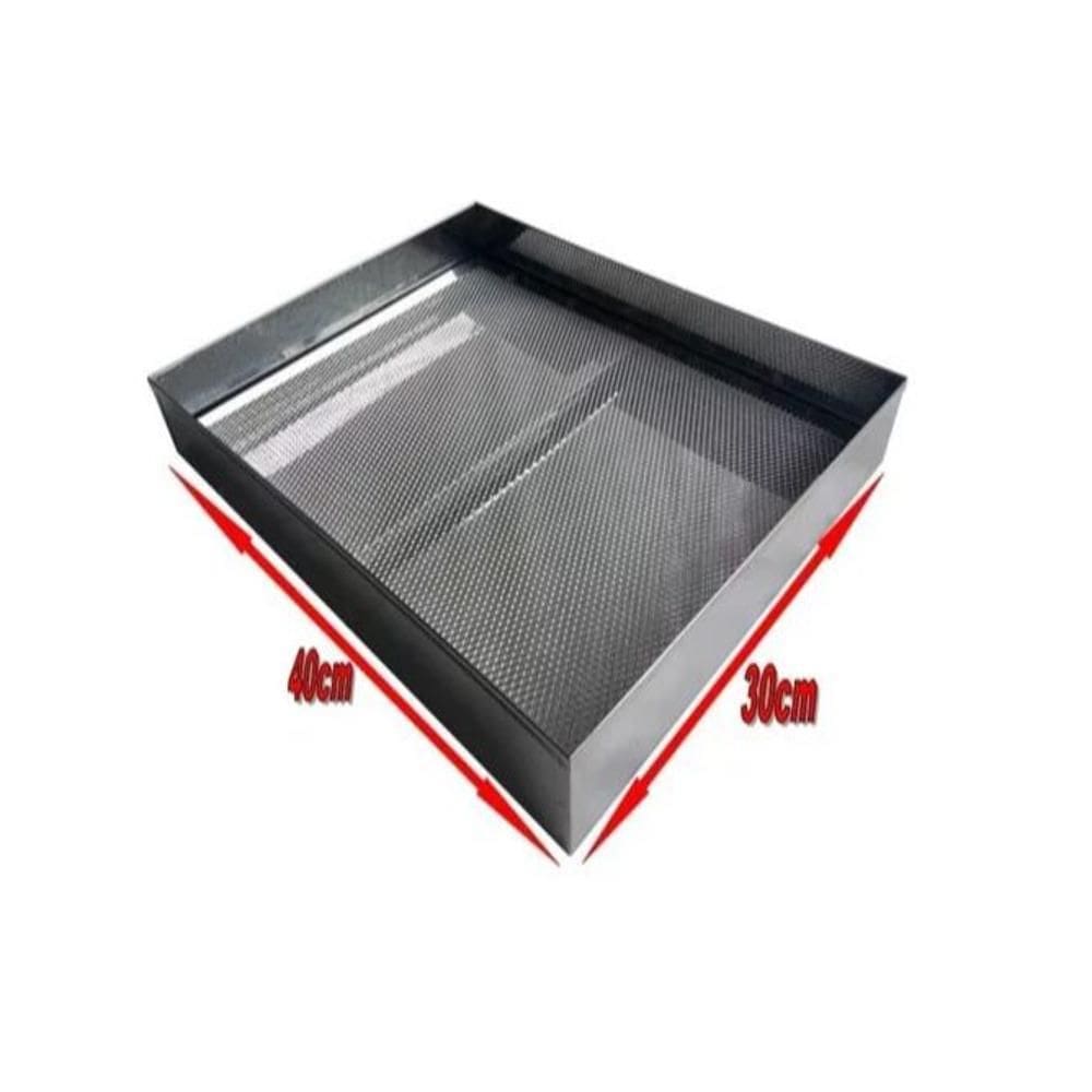 Escorredor De Oleo Aço Inox Para Salgados E Fritas 30X40X6Cm