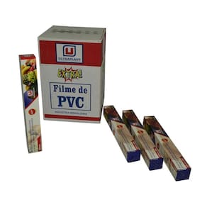 Filme Filmito PVC 28cm x 100m - 25 rolos - Transparente