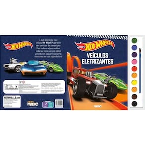 Livro Infantil Colorir Hot Wheels Aquarela  9786555004922