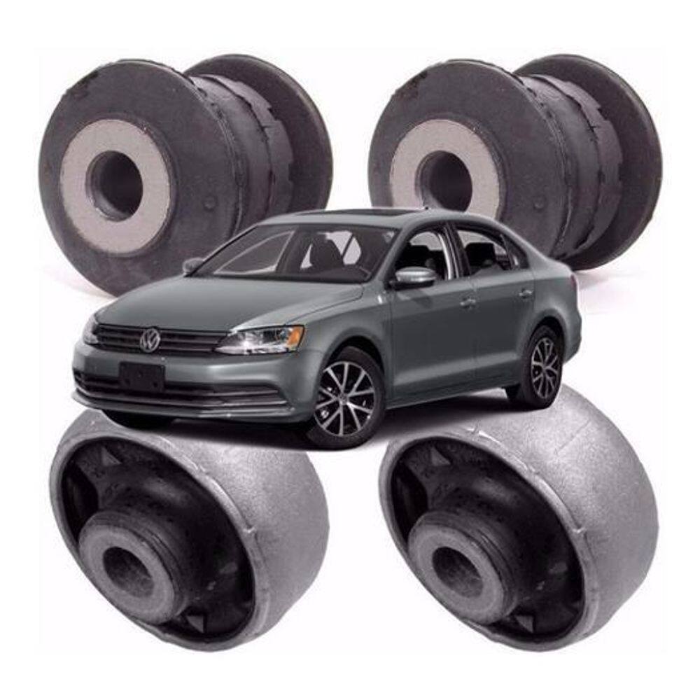 Kit 4 Buchas Bandejas Balanças Dianteiras Jetta 2013 A 2016