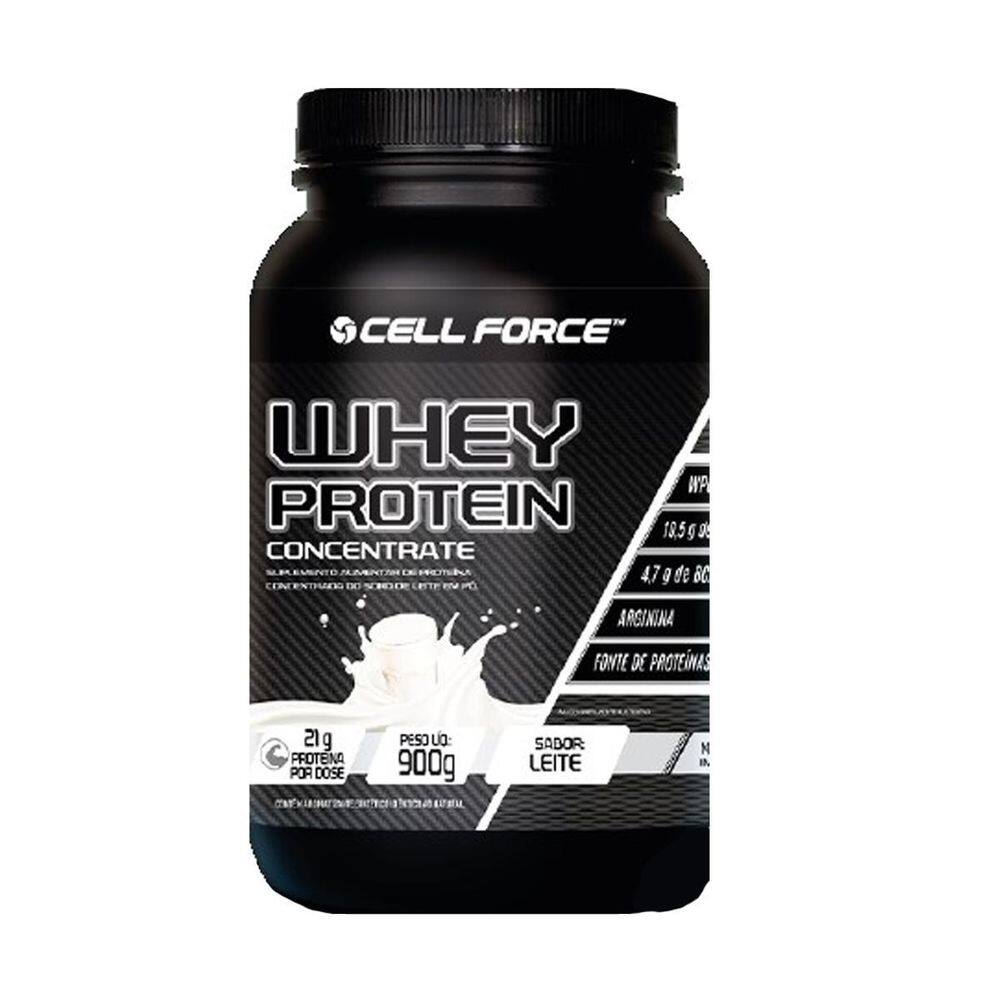 Whey Protein Concentrado Sabor Leite 900G Cell Force