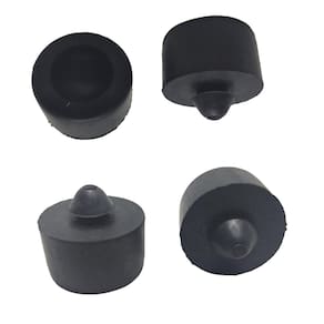 Kit 4 Coxim Borracha Fixação Assento Moto Cb 300 Redondo