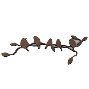 Aplique Laser Mdf - Pássaros No Galho 16 Cm
