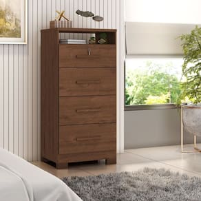 Cômoda Primordial Max Mdp 4 Gavetas Jacarandá