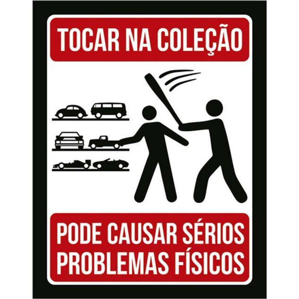 Kit 10 Placas Tocar Coleção Carros Problemas 36X46