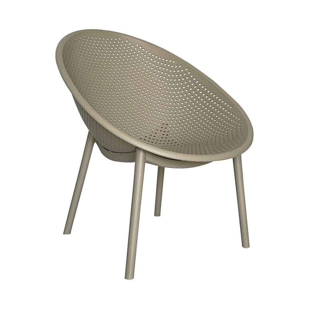 Poltrona Decorativa para Jardim Drops Cinza