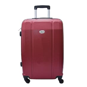 Mala De Viagem Abs Grande Ika Continental Cadeado Embutido Rodas Giro 360 Vermelho G