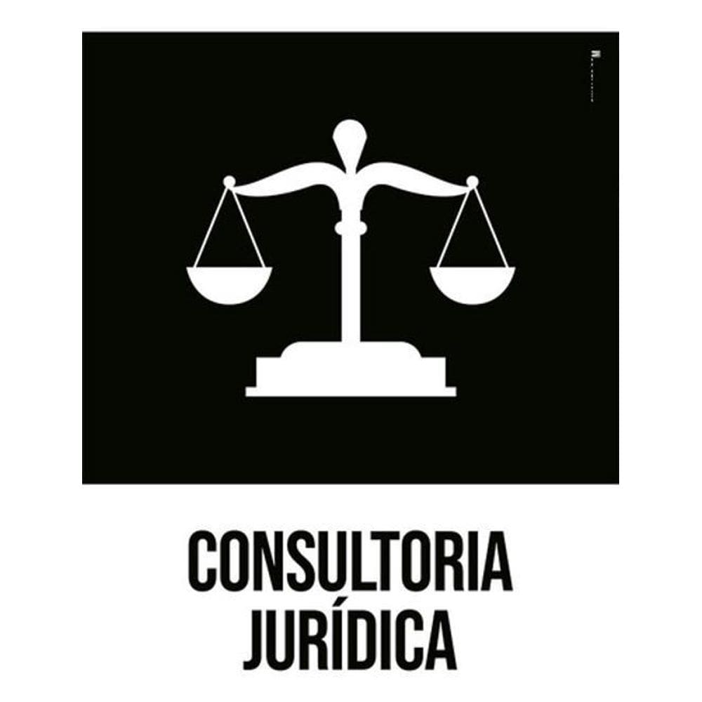 Kit 5 Placas Sinalização - Consultória Jurídica Desenho