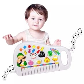 Teclado Piano Musical com Luz Fazendinha Infantil Baby Iaiao Criança Aprendizado