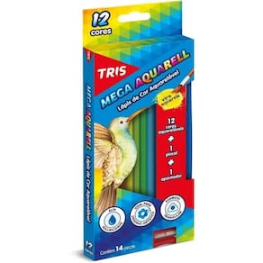 Lapis De Cor Mega Soft Color 12 Cores Aquarelavel Tris
