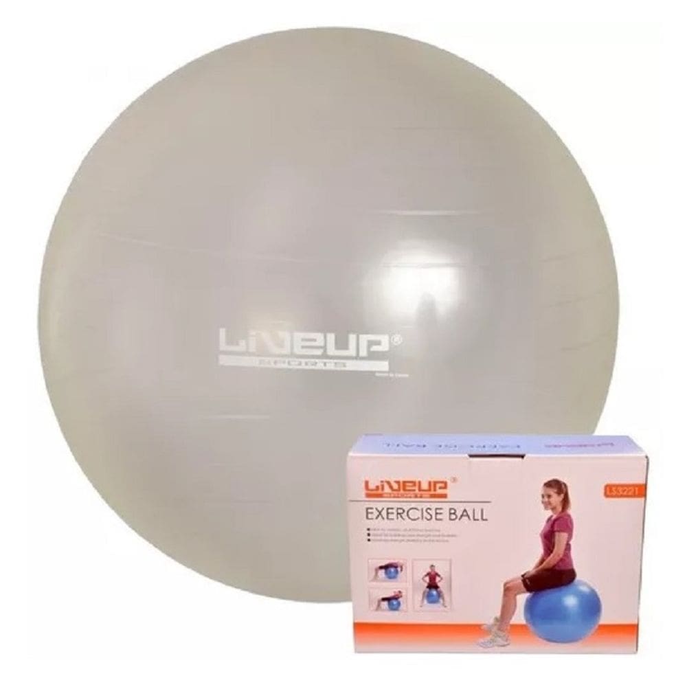 Bola Suíça para Pilates Transparente 65 CM LIVEUP LS3221 T65