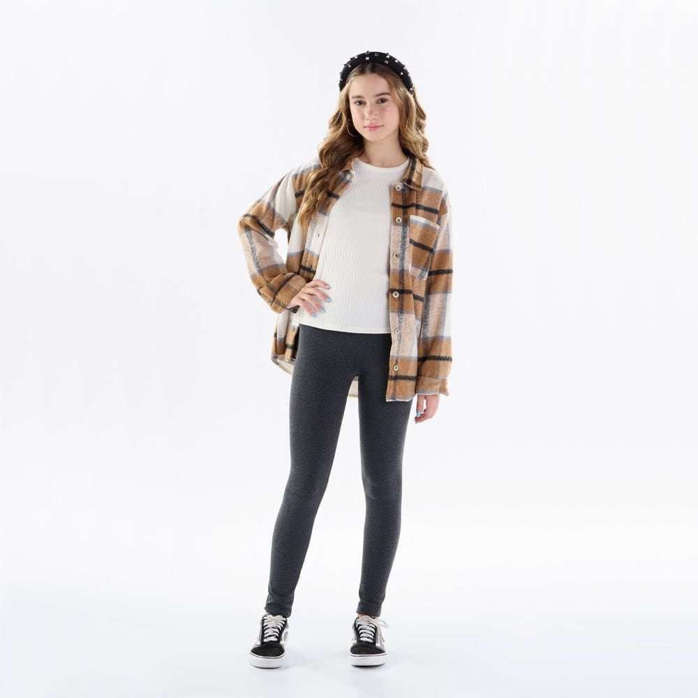 Legging - Mescla Preto - 50421-876