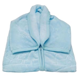 Cobertor Baby Sac Touch Texture Azul - Jolitex Ternille