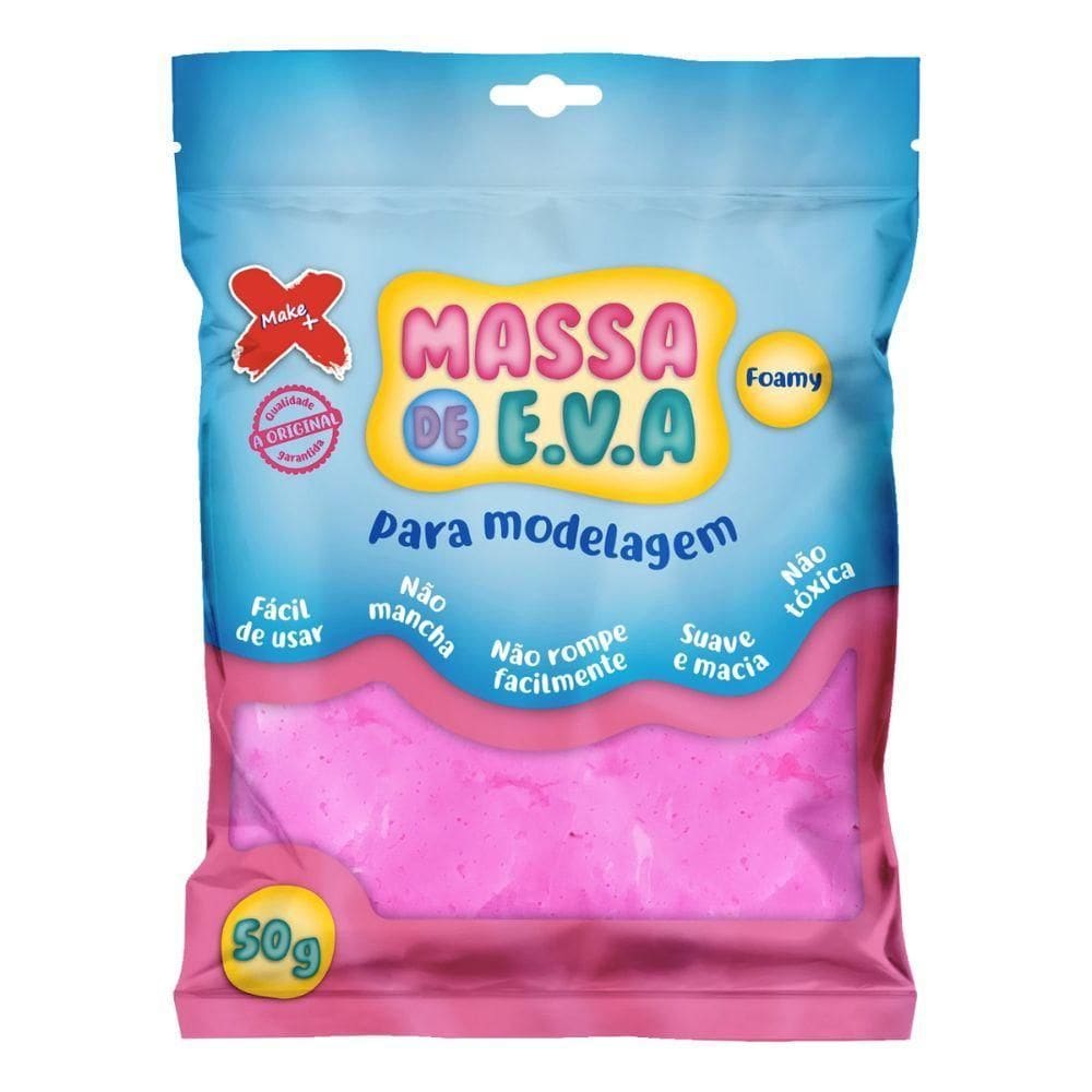 Massa De Eva Para Modelagem 50g Make+ Rosa