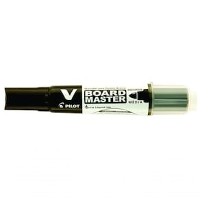 Marcador Para Quadro Branco V-board Master Pilot Recarregável Preto