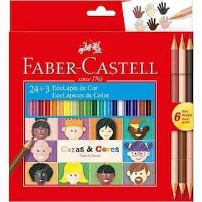 Lápis De Cor Caras & Cores 24 + 3 Faber-castell