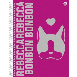Caderno Rebecca Bonbon Universitário 10 Matérias 160 Folhas