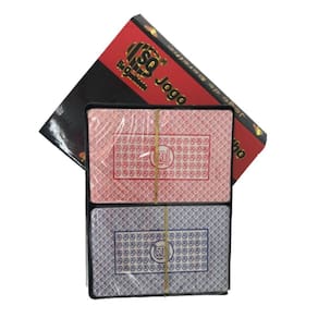 Baralho Duplo 100% Plástico 108 Cartas Prova D`Água Estojo