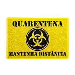 Capacho 60X40Cm Quarentena Mantenha Distância