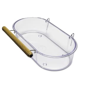 Banheira Grande Conica Com Poleiro 400 Ml Cristal Injetfour