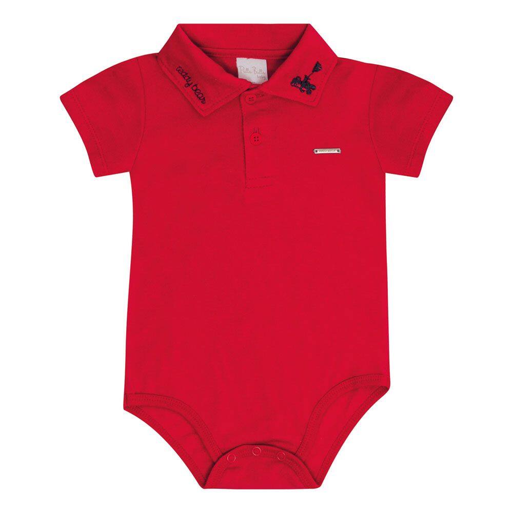 Body Bebê Menino - Vermelho - 50554-65