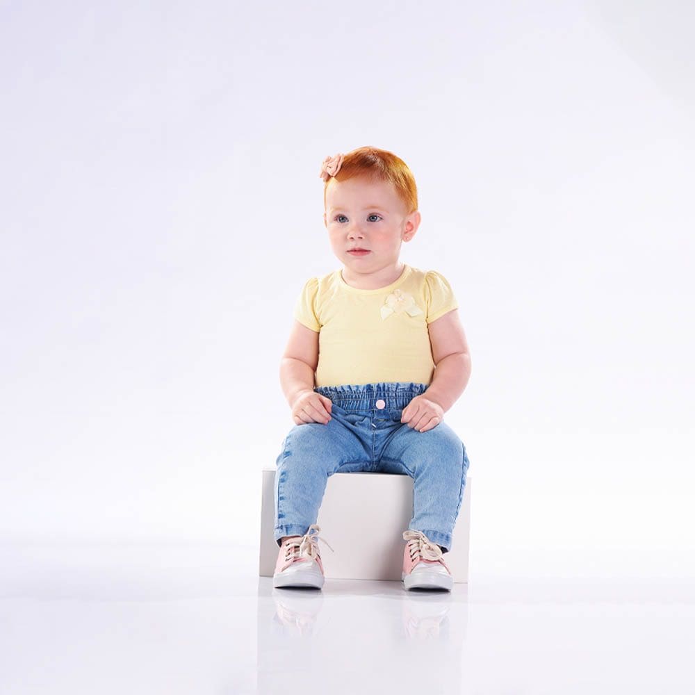 Body Bebê Menina - Amarelo - 48601-4