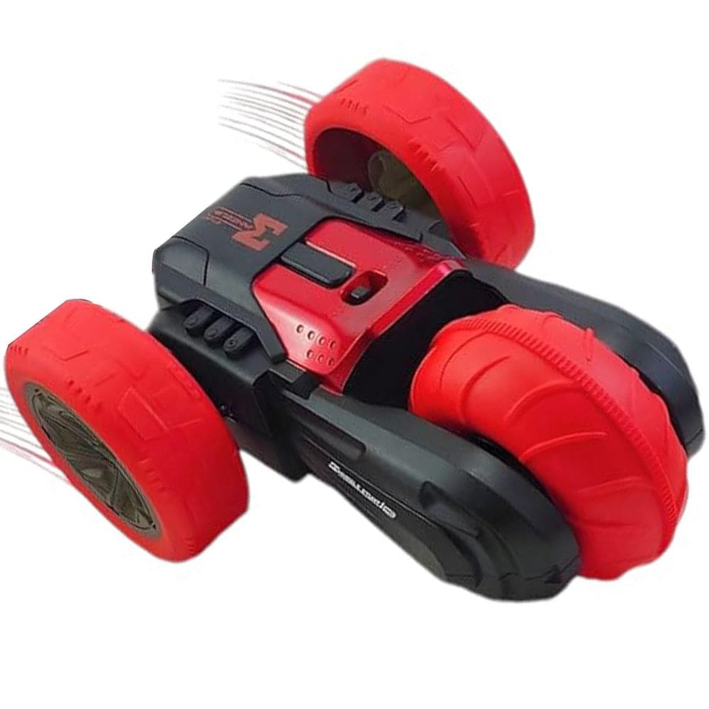 Carrinho Controle Remoto Flip Manobra 360 Radical Luzes Som Super Carro Criança Divertido Aventura Brinquedo Radical