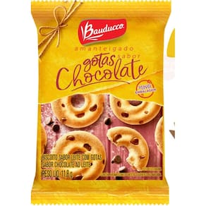 Biscoito Bauducco 11,8G Amanteigado Sabor Gotas 100 Unidades