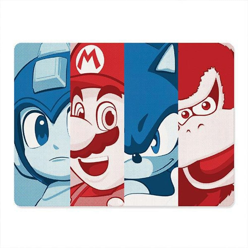 Mousepad Gamer Video Jogos Retrô Mario Sonic