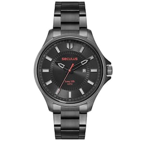 Relógio Seculus Masculino 77199Gpsvpa4 Casual Black