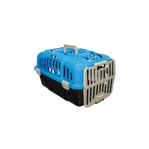 Caixa Transporte Cães Gatos Joy N1 Até 6Kg Furacão Pet Azul