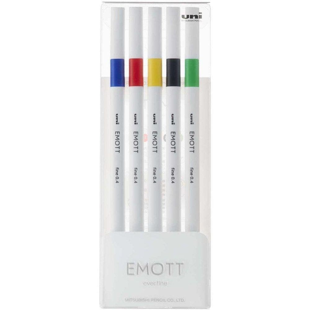 Caneta Uni-Ball Mitsubishi Emott N.1 Vivid Colors Com 5