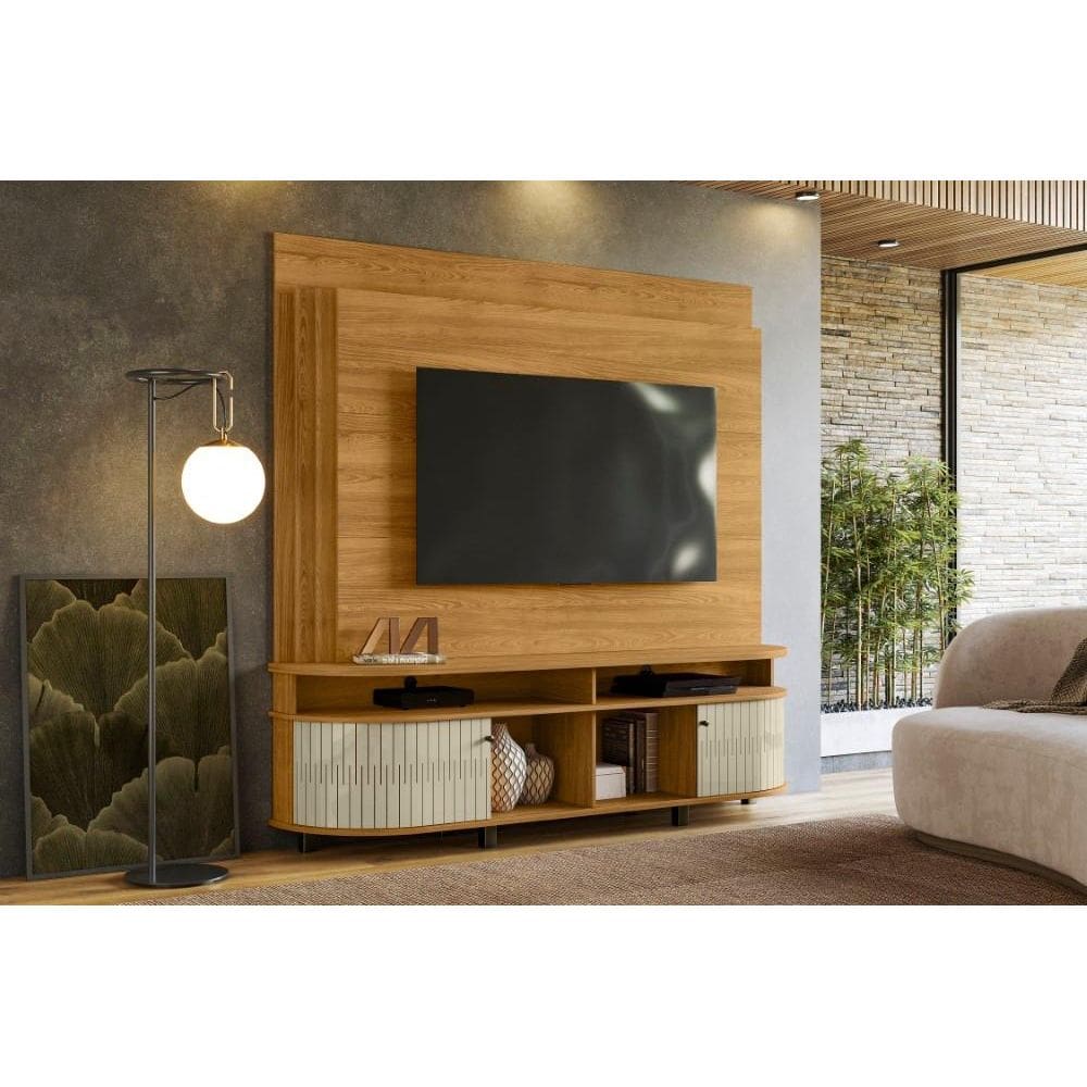 Painel Daytona para TV até 65 polegadas - Cumaru / Opala - Madetec