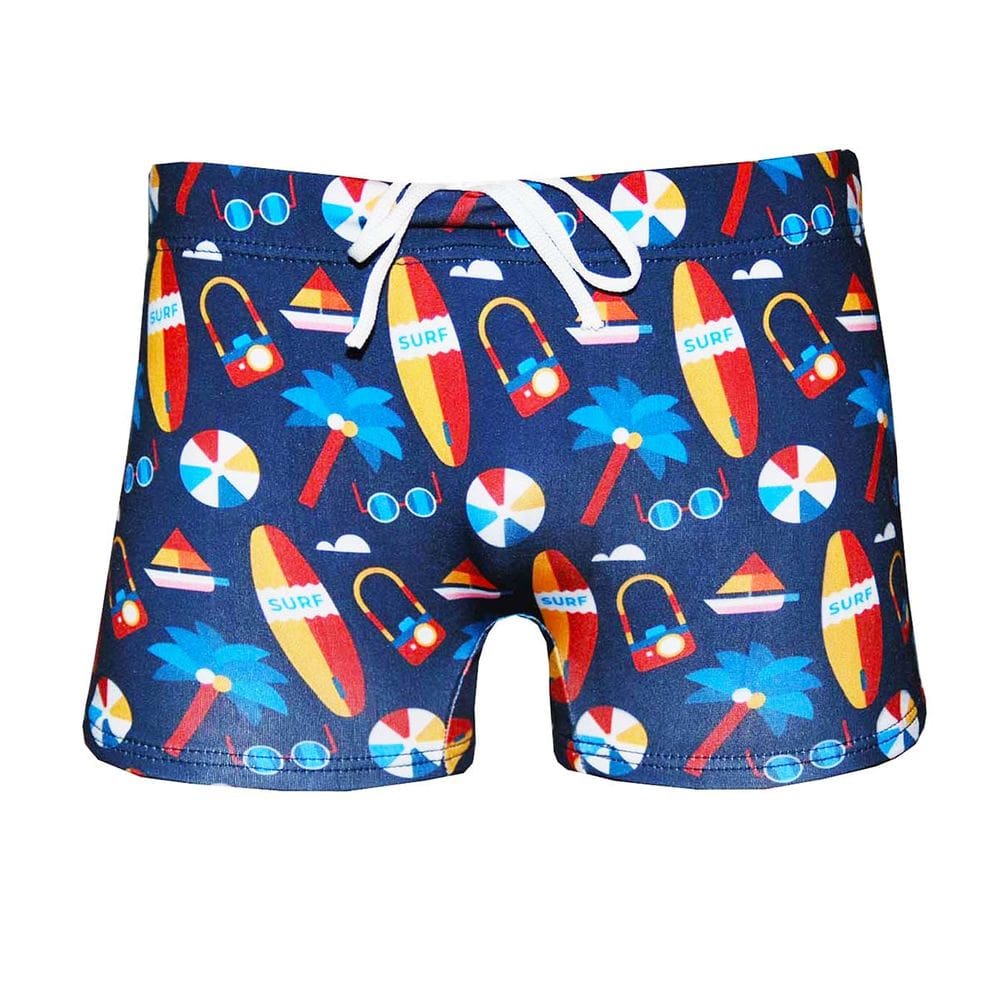 Sunga Boxer Infantil Praia Menino Piscina Natação Surfista