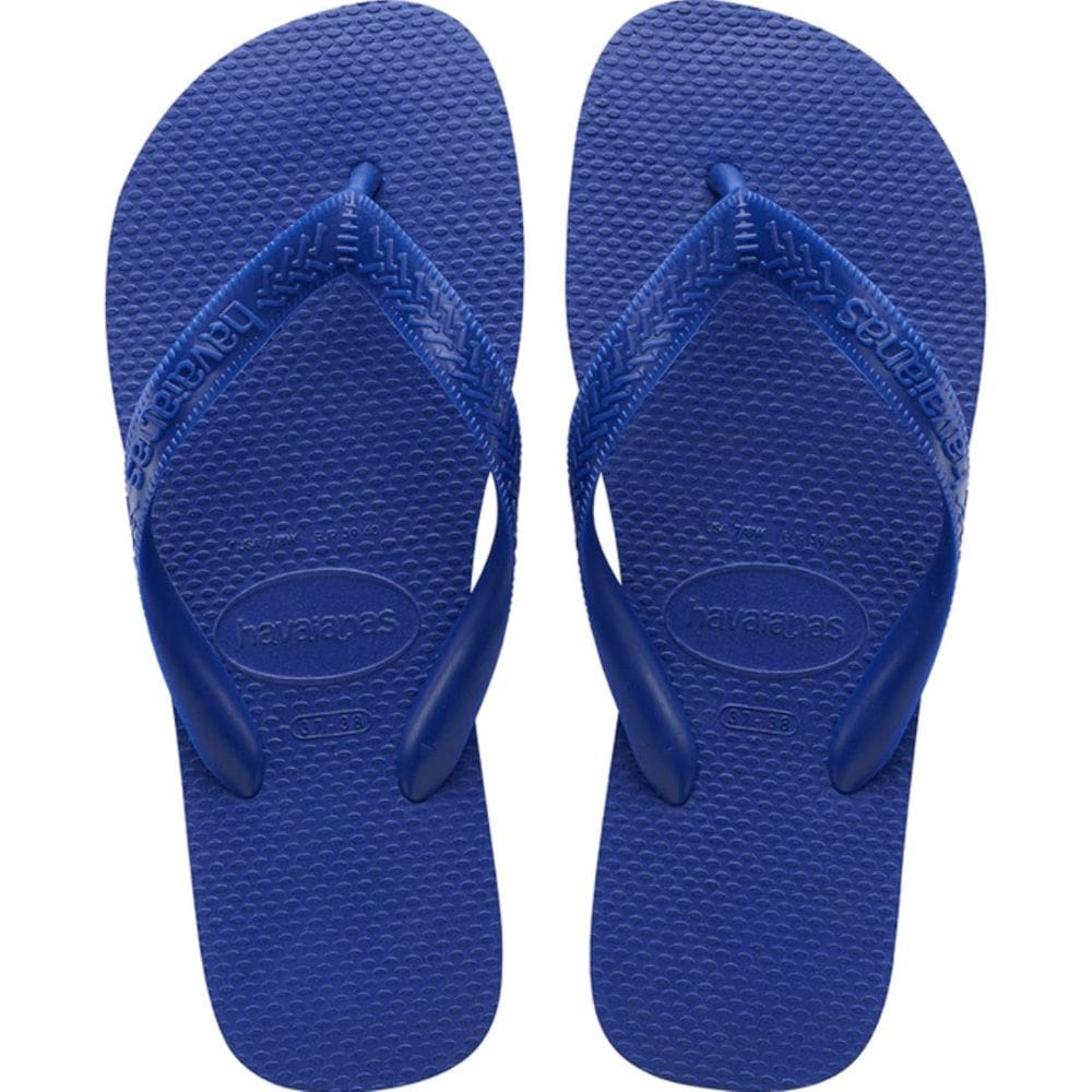 Chinelo Dedo Casual Unissex Clássico Borracha Havaianas Top - 37-38 - Azul Royal