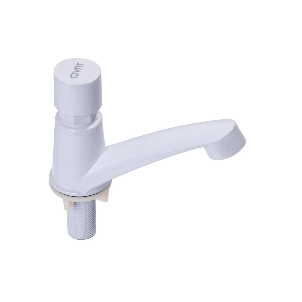 Torneira de Lavatório Automática Temporizada Branco