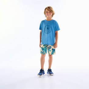 Camiseta Infantil Menino - Azul Cobalto - 50757-1316
