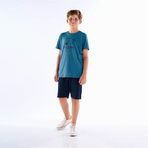 Camiseta Juvenil Menino - Azul Cobalto - 50856-1316