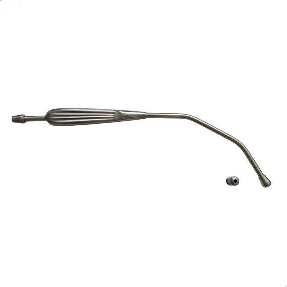 Aspirador Inox Yankauer 28Cm Chuveiro