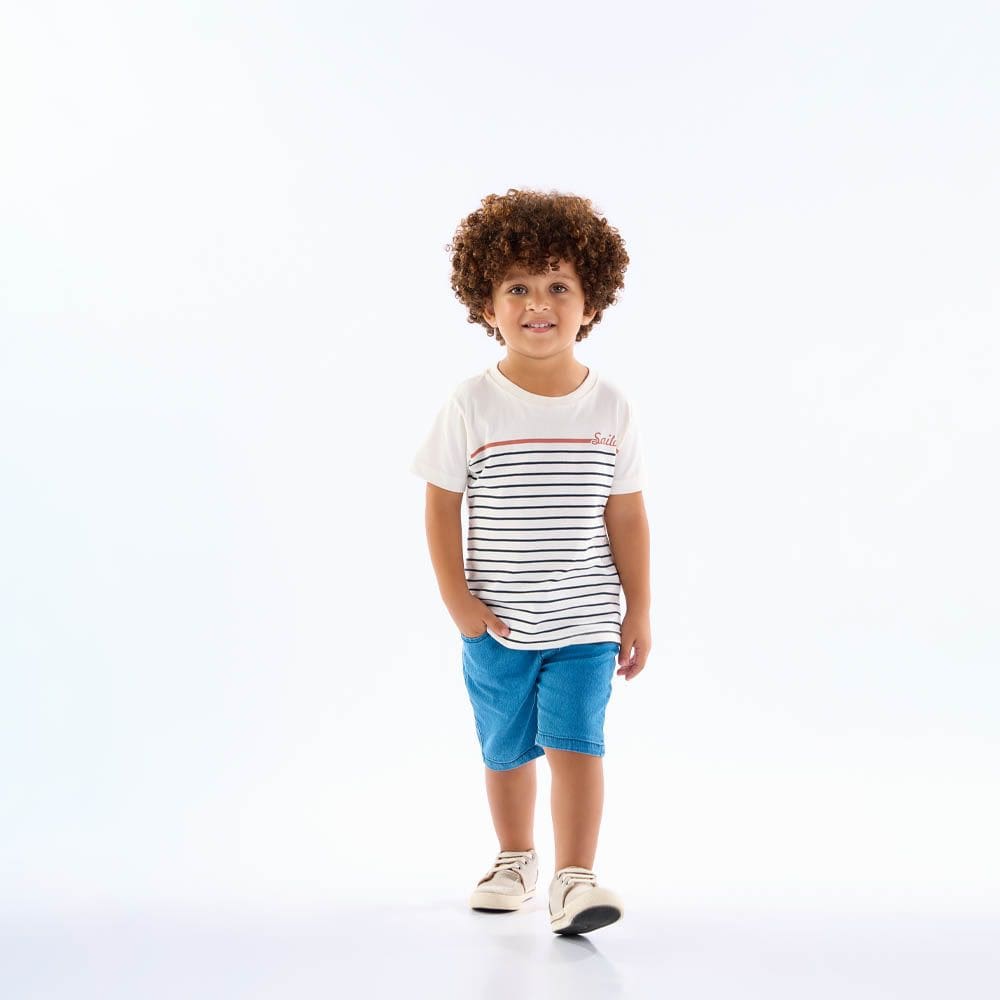 Conjunto Primeiros Passos Menino - Off White - 50679-1271