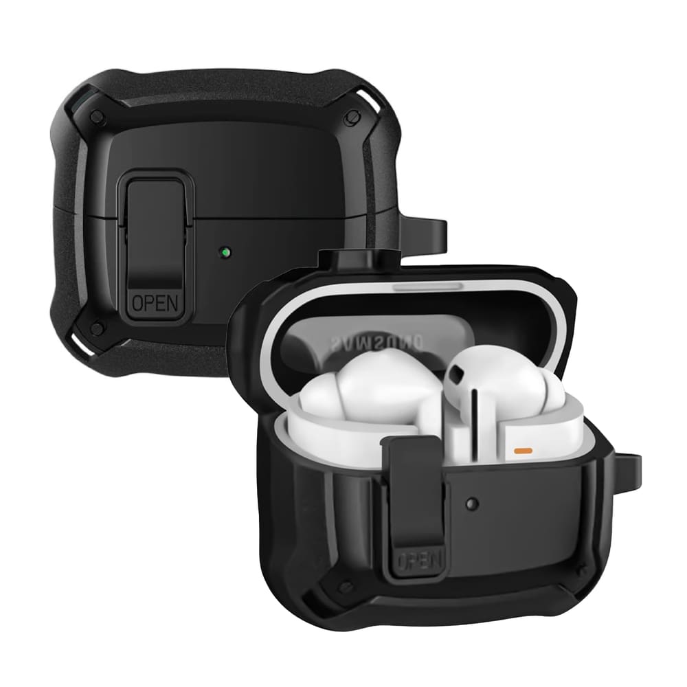 NERDCASE, Case, Capa, Capinha Proterora Resistente, Compatível com Galaxy Buds 3 Pro, Preta